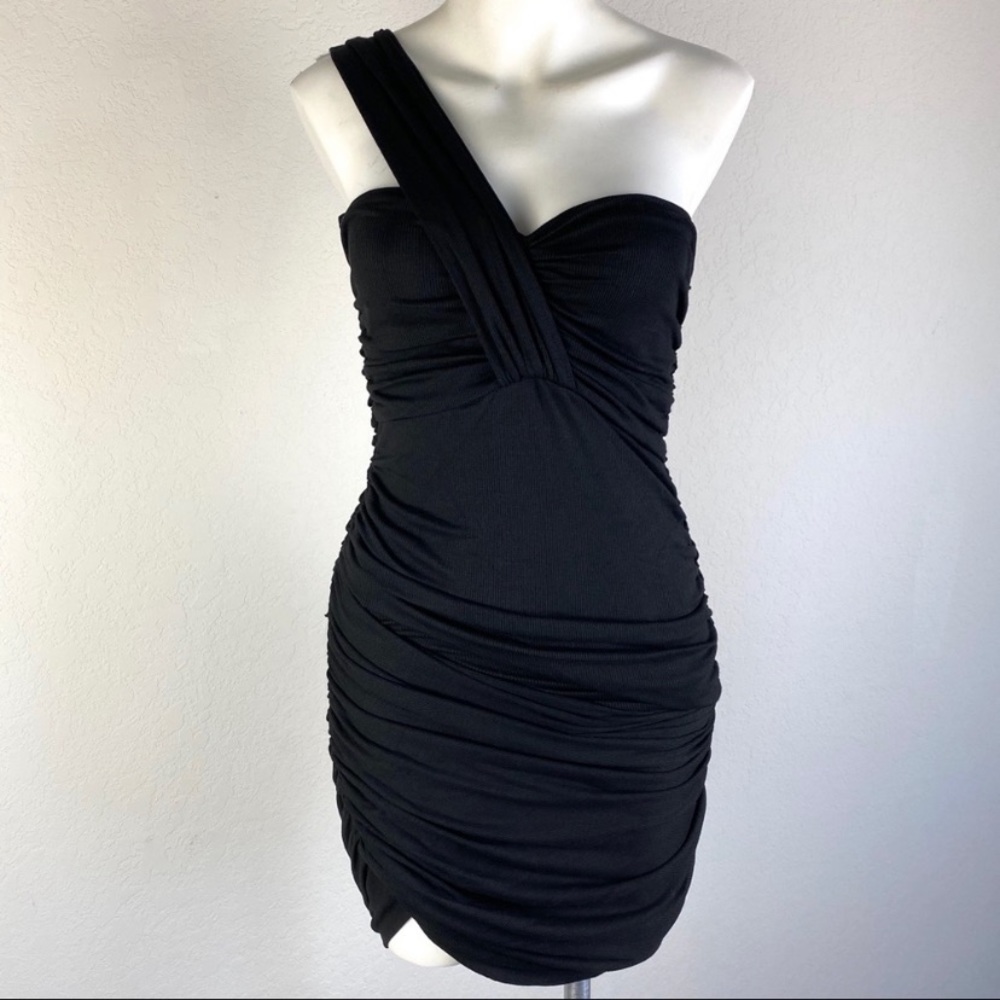 Torn by Ronny Kobo One Shoulder Bodycon Dress M